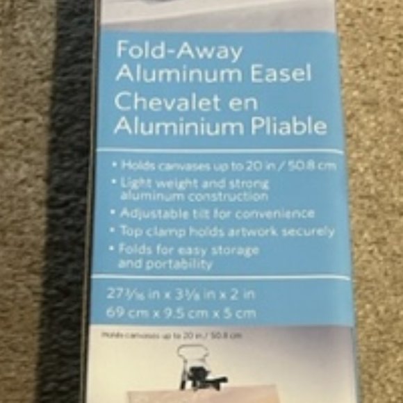 Artist's Loft Fold-Away Aluminum Lightweight Easel Holds Canvases Up to 20" - Picture 7 of 9